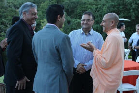 Ron Pitamber with Radhanath Swami