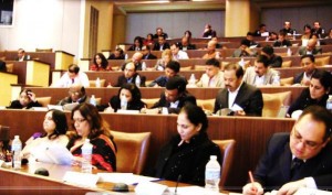 Section of the Audience filling in the Feedback Forms